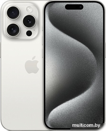 Смартфон Apple iPhone 15 Pro Dual SIM 1TB (белый титан)