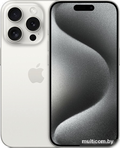 Смартфон Apple iPhone 15 Pro Dual SIM 1TB (белый титан)