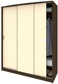Шкаф распашной Кортекс-мебель Лагуна ШК07-00 (венге/венге светлый)