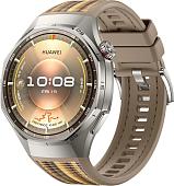 Умные часы Huawei Watch GT 6 Pro 46 мм (серебристый, с коричневым плетеным ремешком, международная версия)