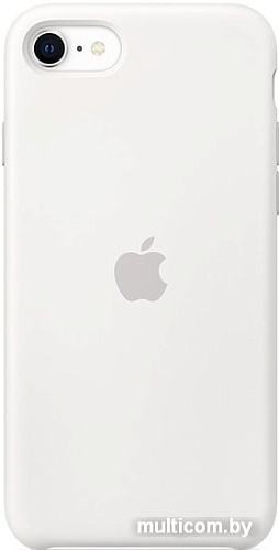 Чехол Apple Silicone Case для iPhone SE (белый)