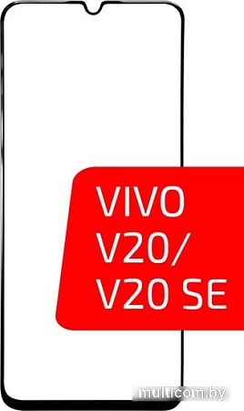 Защитное стекло Volare Rosso Fullscreen full glue Light series для Vivo V20/V20 SE