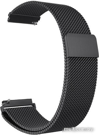 Браслет Rumi Milanese loop металлический 20 мм (черный)
