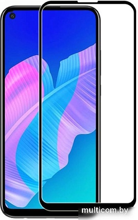 Защитное стекло Case Full Glue для Huawei P40 Lite E/Y7P/Honor 9C (черный глянец)