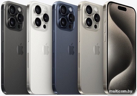 Смартфон Apple iPhone 15 Pro Dual SIM 1TB (белый титан)