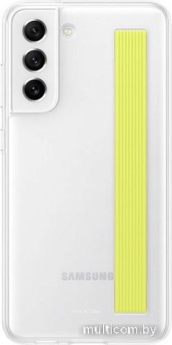 Чехол для телефона Samsung Slim Strap Cover S21 FE (белый)