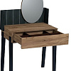 Туалетный столик с зеркалом Глазов Nature 43 (дуб табачный craft/черный)